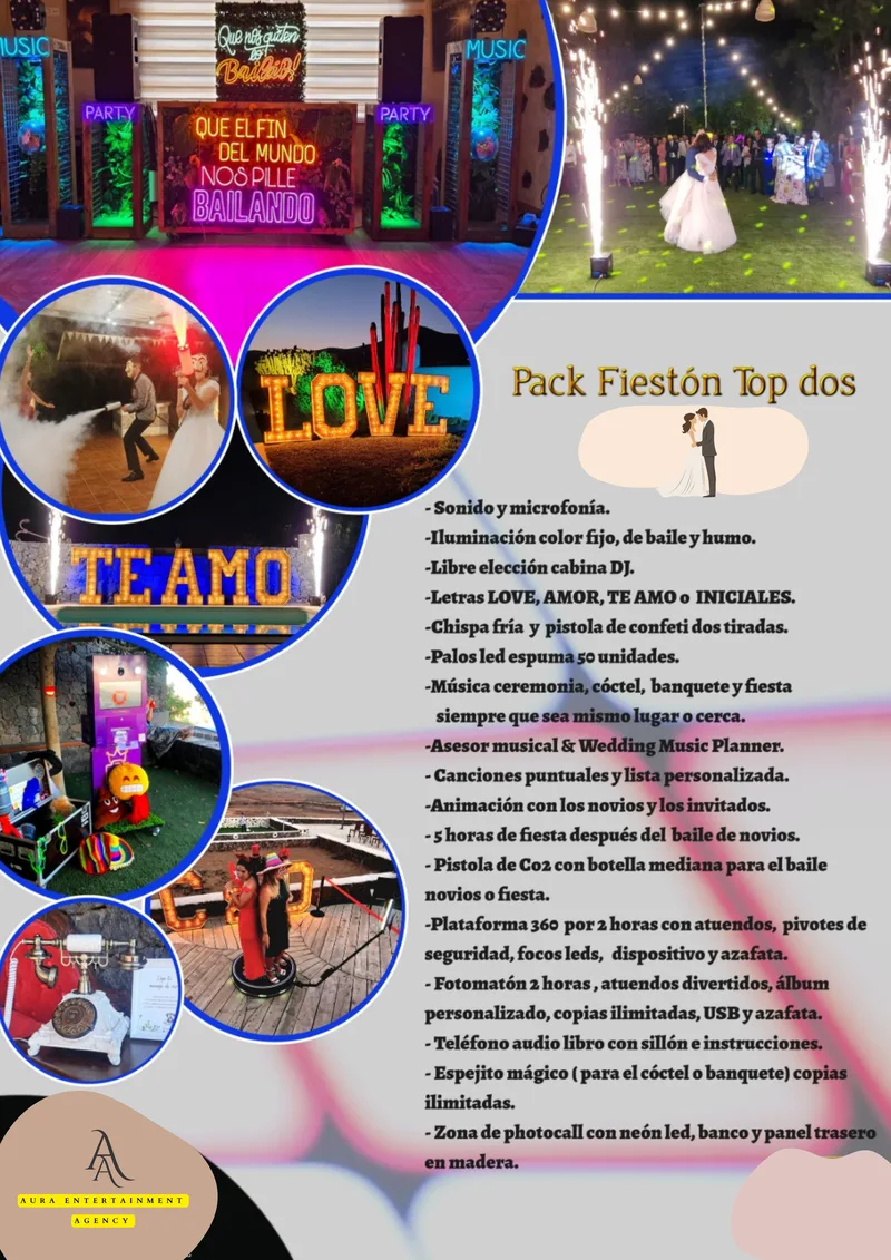 Pack Boda DJ 22h Fiestón Top